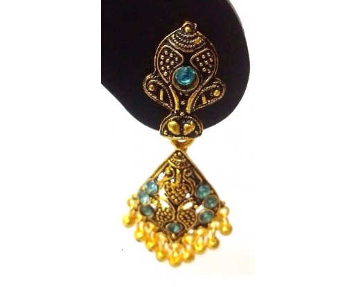 Golden Oxidized Earrings Jhumka Jhumki Bolly Imitation Jewelry Drop Dangle EA113